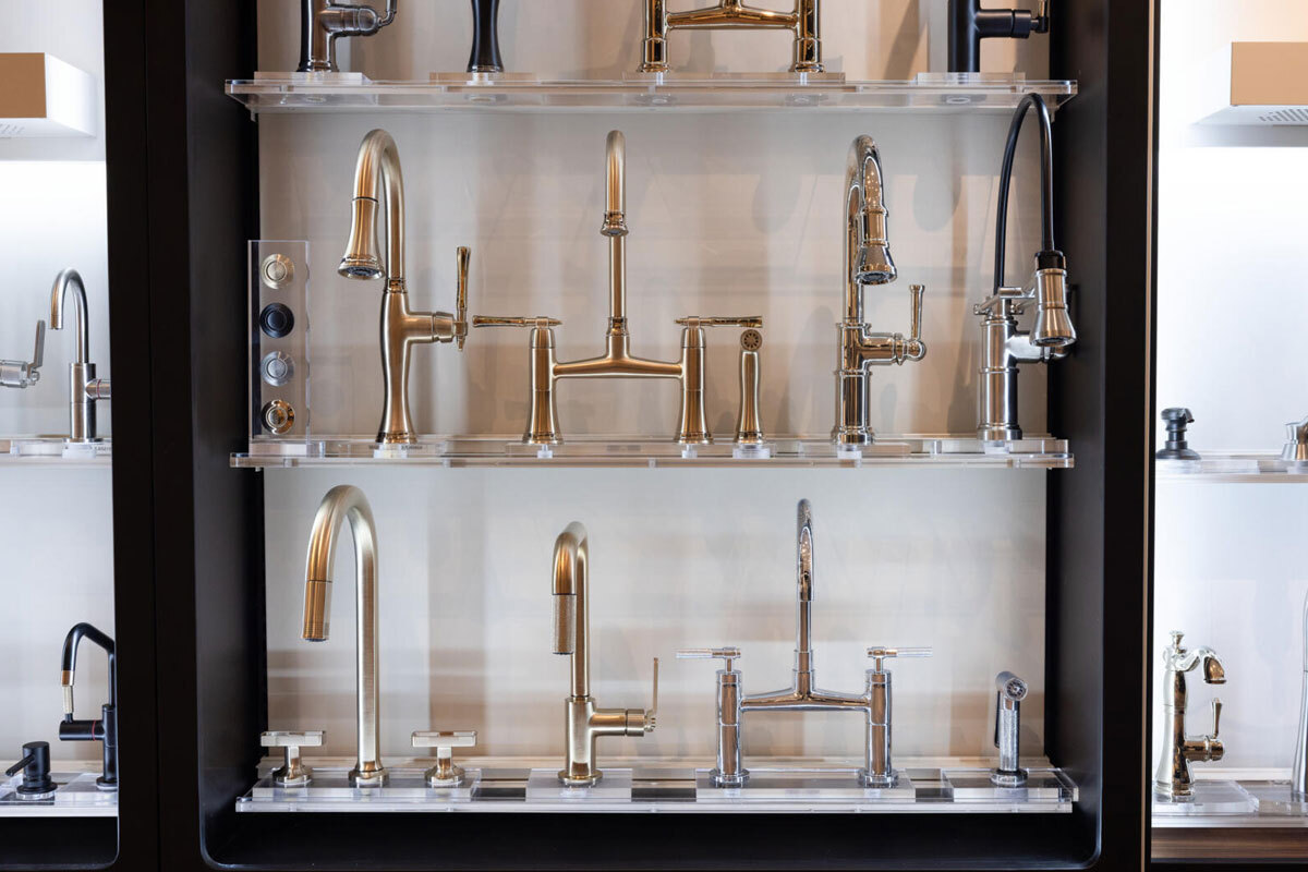 Kitchen and Bath Design Center Faucet Display - SPLASH Showrooms