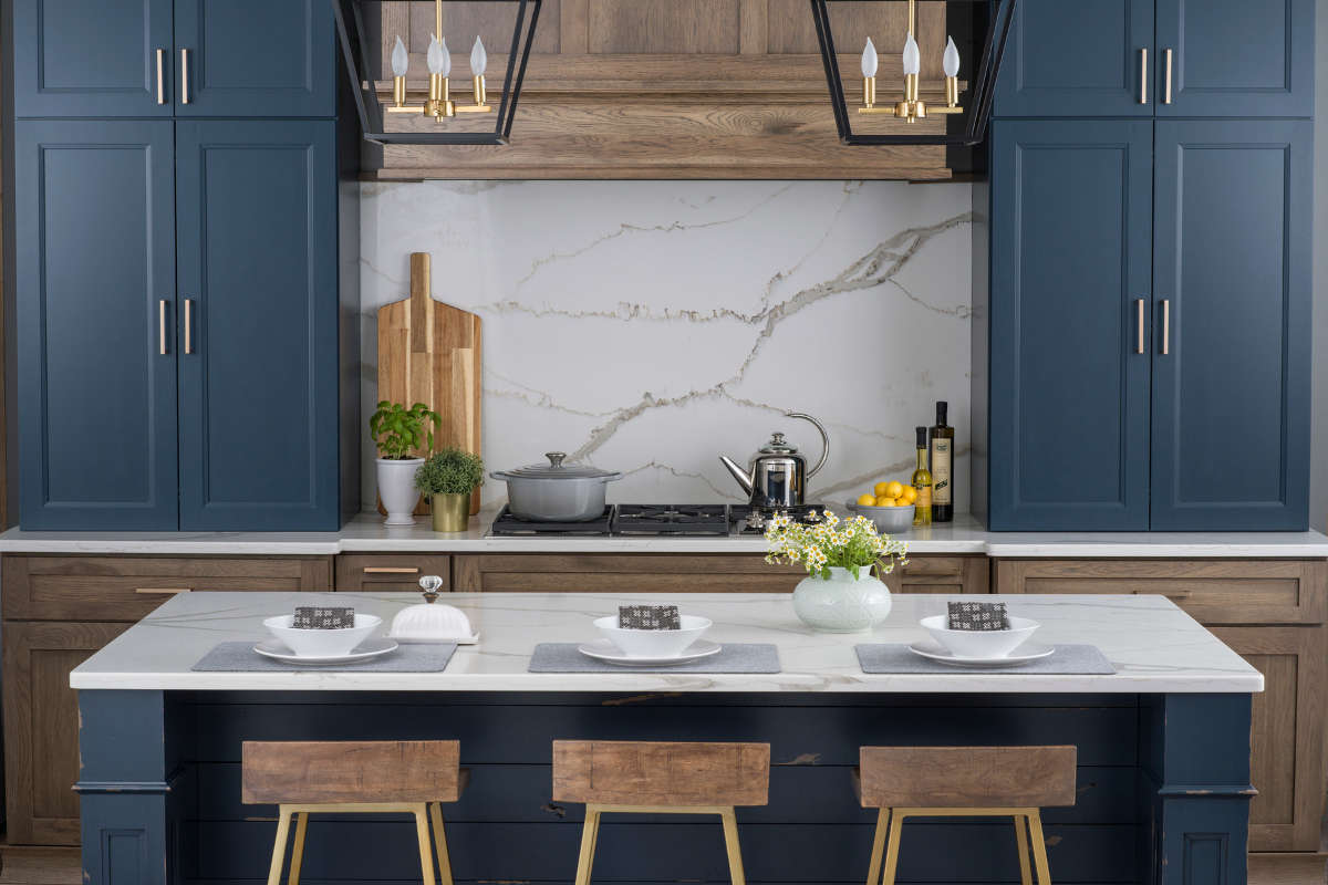 Kitchen and Bath Remodeling Kitchen Blue Cabinets - SPLASH Showrooms