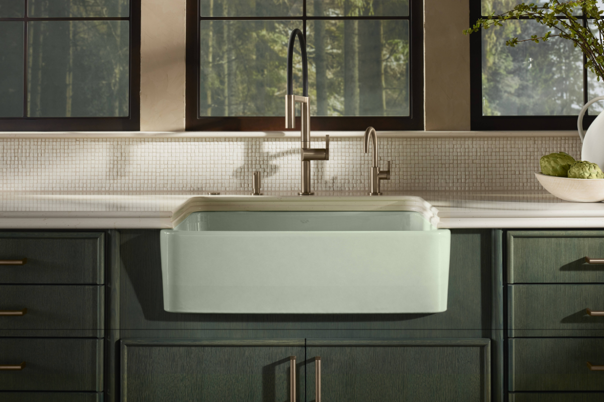 Kitchen and Bath Remodeling Green Kitchen Sink - SPLASH Showrooms