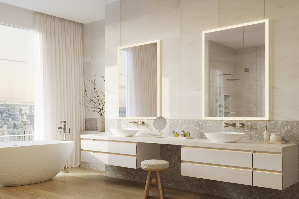 Kitchen and Bath Remodeling Mirror Vanity Lights - SPLASH Showrooms