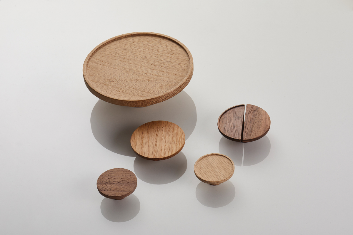 Kitchen and Bath Remodeling Wood Knobs - SPLASH Showrooms