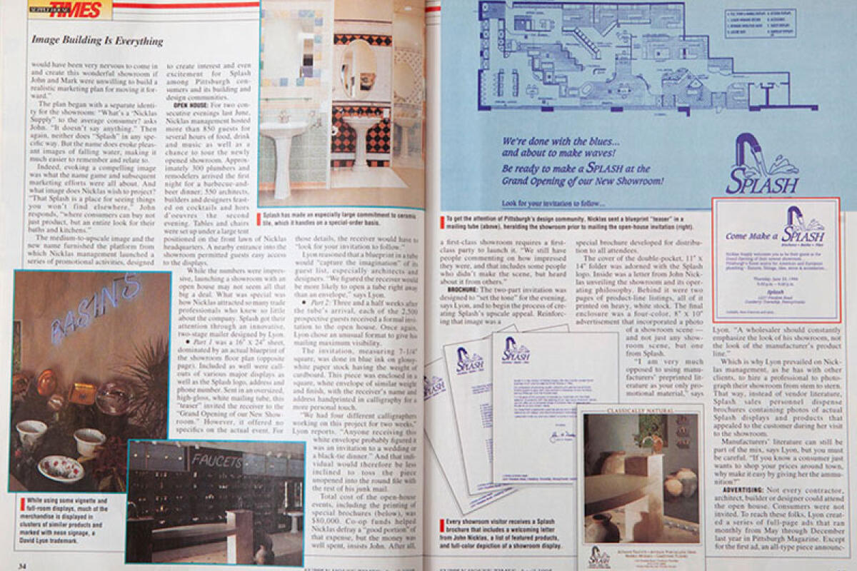 SPLASH Showrooms - Cranberry Opening Article Continued