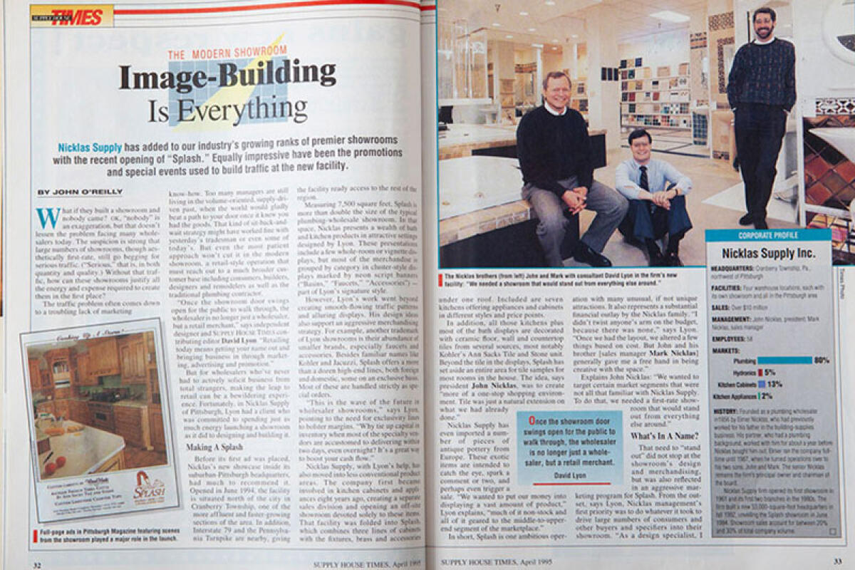 SPLASH Showrooms - Cranberry Opening Article